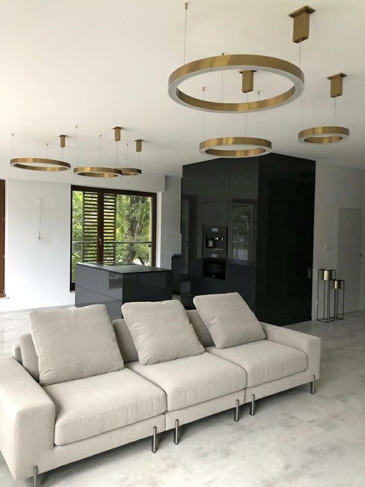 MOOSEE lampa wisząca RING 60 złota