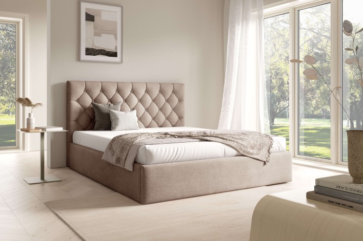 Łóżko tapicerowane BEST 4 w tkaninie  rouge 03.jpg