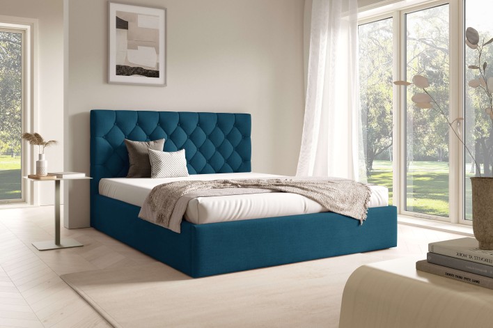 Łóżko tapicerowane BEST 4 w tkaninie  rouge 13.jpg