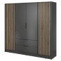 NELLY szafa 4D grafitowa z drewnianymi lamelami artisan.jpg