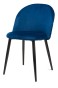 KRZESŁO TAPICEROWANE 833-2 NIEBIESKI WELUR | OUTLET-2