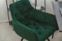 Krzesło obrotowe DC-0084-3 | welur | zielone | OUTLET-15