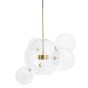 MOOSEE lampa wisząca CAPRI 6 złota - 60   LED, alumiumium, szkło-1