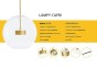 MOOSEE lampa wisząca CAPRI 6 złota - 60   LED, alumiumium, szkło-4