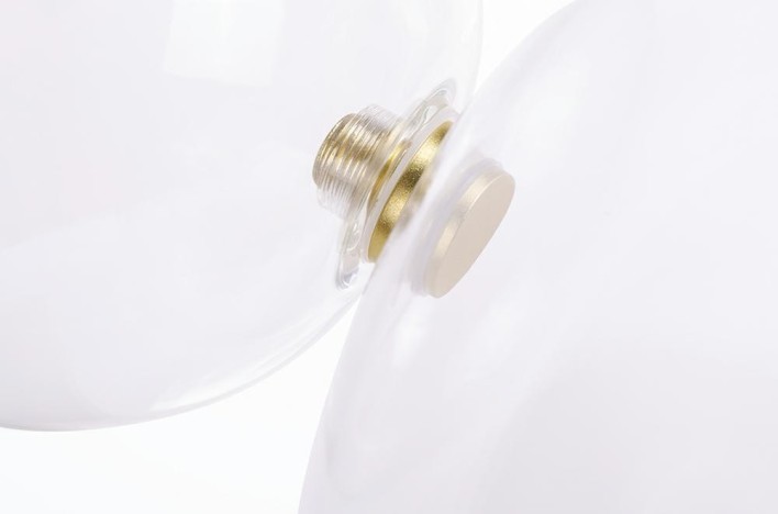 MOOSEE lampa wisząca CAPRI 6 złota - 60   LED, alumiumium, szkło