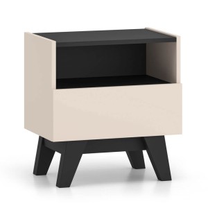 Szafka nocna FRESHION 06 | Kaszmir, czarny