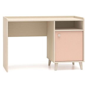 Biurko młodzieżowe MEVEL 07 | 120cm | Różowy, piaskowy beż