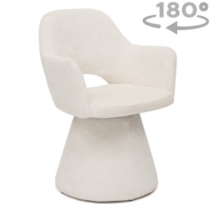 Krzesło fotel obrotowy PRIMA | UF #01 | Biały