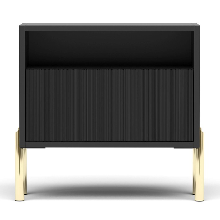 OSLO szafka nocna  z szufladą czarna ryflowana.jpg