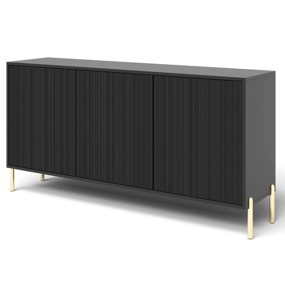 OSLO komoda czarna 154cm ryflowana min.jpg