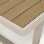 Zestaw mebli ogrodowych z aluminium PROVENCE | Beż + imitacja drewna | Beżowe poduszki-9
