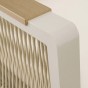 Zestaw mebli ogrodowych z aluminium PROVENCE | Beż + imitacja drewna | Beżowe poduszki-12