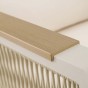 Zestaw mebli ogrodowych z aluminium PROVENCE | Beż + imitacja drewna | Beżowe poduszki-13