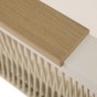 Zestaw mebli ogrodowych z aluminium PROVENCE | Beż + imitacja drewna | Beżowe poduszki-14