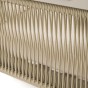 Zestaw mebli ogrodowych z aluminium PROVENCE | Beż + imitacja drewna | Beżowe poduszki-15