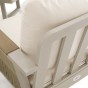 Zestaw mebli ogrodowych z aluminium PROVENCE | Beż + imitacja drewna | Beżowe poduszki-18