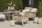 Zestaw mebli ogrodowych z aluminium PROVENCE | Beż + imitacja drewna | Beżowe poduszki-31