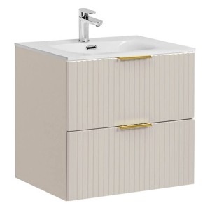 Zestaw meblowy 60cm z umywalką meblową SKY |  Kolekcja ADEL CASHMERE | Kaszmirowy Mat 