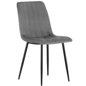 Krzesło szare DC-1939 welur #21