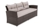  Zestaw mebli ogrodowych dla 7 osób MARSYLIA BIG | Technorattan | Brązowy | Poduszki szare 03 | OUTLET-4