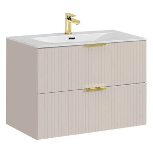 Zestaw meblowy 80cm z umywalką meblową SKY |  Kolekcja ADEL CASHMERE | Kaszmirowy Mat 