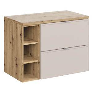 Zestaw meblowy 80cm z blatem | Kolekcja Bella Cashmere | Dąb Artisan, Kaszmirowy Mat 