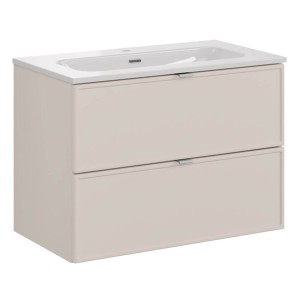 Zestaw meblowy 80cm z umywalką meblową FLY | Kolekcja Bella Cashmere | Kaszmirowy Mat 