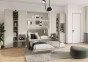 Półkotapczan Lenart BED CONCEPT BC-13 pionowy 180 szary-27