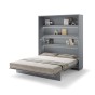 Półkotapczan Lenart BED CONCEPT BC-13 pionowy 180 szary-5