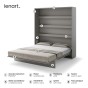 Półkotapczan Lenart BED CONCEPT BC-13 pionowy 180 szary-6