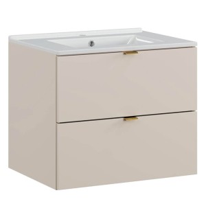 Zestaw meblowy 60cm z umywalką meblową Lava | Kolekcja Dalia Cashmere | Kaszmirowy Mat 