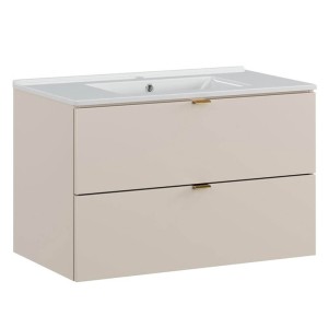 Zestaw meblowy 80cm z umywalką meblową Lava | Kolekcja Dalia Cashmere | Kaszmirowy Mat