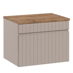 Zestaw meblowy 60cm z blatem | Kolekcja Iconic Cashmere | Kaszmirowy Mat, Dąb Coast Evoke  