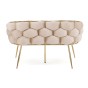 Sofa glamour BALLOON | Welur | Beż #5 | DC-KT9118-7