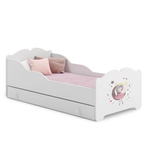 Łóżko dziecięce ANNA z szufladą 70x140 Śpiąca księżniczka