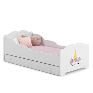 Łóżko dziecięce ANNA z szufladą 80x160 Róg jednorożca