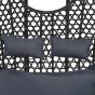 Fotel wiszący ogrodowy dwuosobowy XXL SC-N1 | Czarny | Poduszki szare | OUTLET-8