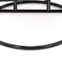 Fotel wiszący ogrodowy dwuosobowy XXL SC-N1 | Czarny | Poduszki szare | OUTLET-9