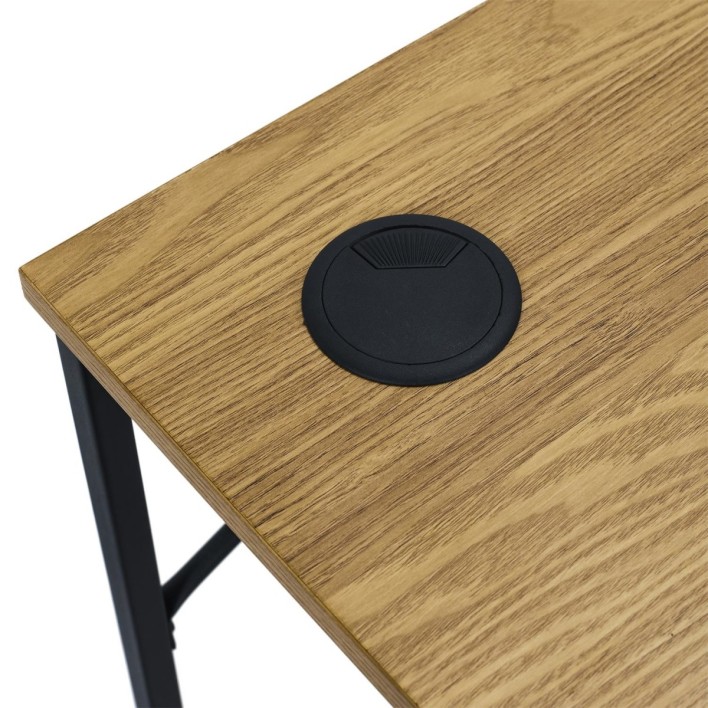 Biurko Link naturalne/czarne