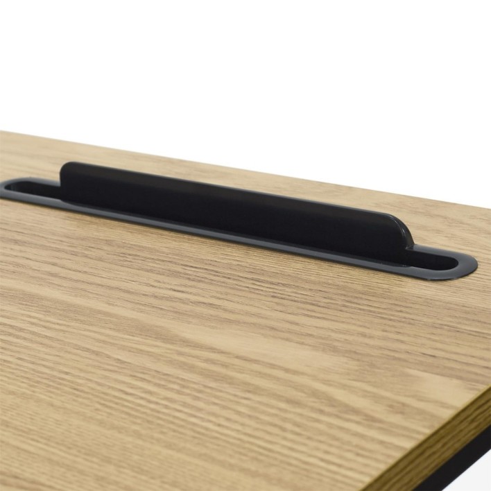 Biurko Link naturalne/czarne