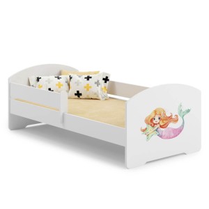 Łóżko dziecięce LUK z barierką 80x160 Syrenka