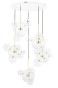 MOOSEE Lampa wisząca CAPRI DISC 5 złota   - 300 LED, aluminium, szkło