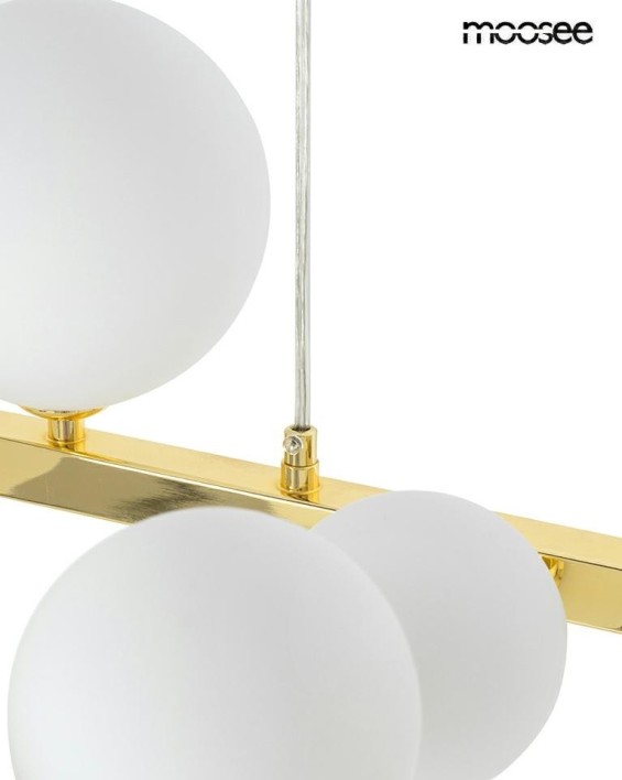 MOOSEE lampa wisząca ALURE OVAL 120       złota/mleczna