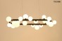 MOOSEE lampa wisząca ALURE OVAL 120       czarna/mleczna