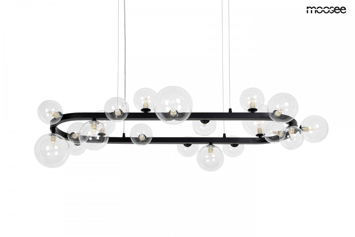 MOOSEE lampa wisząca ALURE OVAL 120       czarna