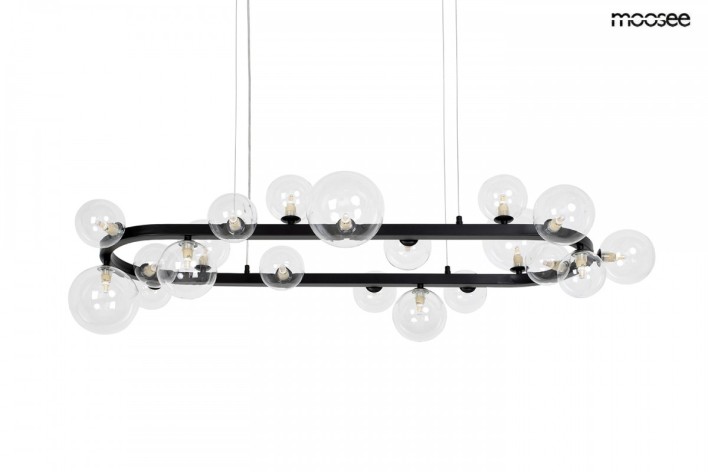 MOOSEE lampa wisząca ALURE OVAL 120       czarna