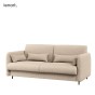 BED CONCEPT BC-18 - Sofa 140 do BC-01 - boucle beżowy PIU 03 / front szary-1