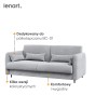 BED CONCEPT BC-18 - Sofa 140 do BC-01 - szary ART 82626 / front dąb artisan-3