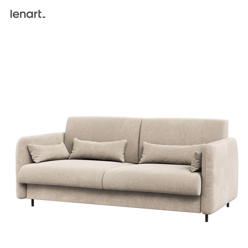 BED CONCEPT BC-19 - Sofa 160 do BC-12 - beżowy ART 82610 / front szary