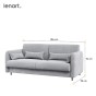 BED CONCEPT BC-19 - Sofa 160 do BC-12 - szary ART 82626 / front szary-2